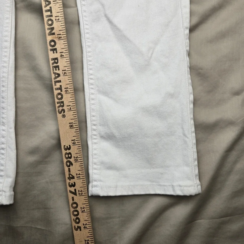 Rafaella‎ Weekend White Denim Jeans High Rise Straight Leg Womens Size 4P NWT